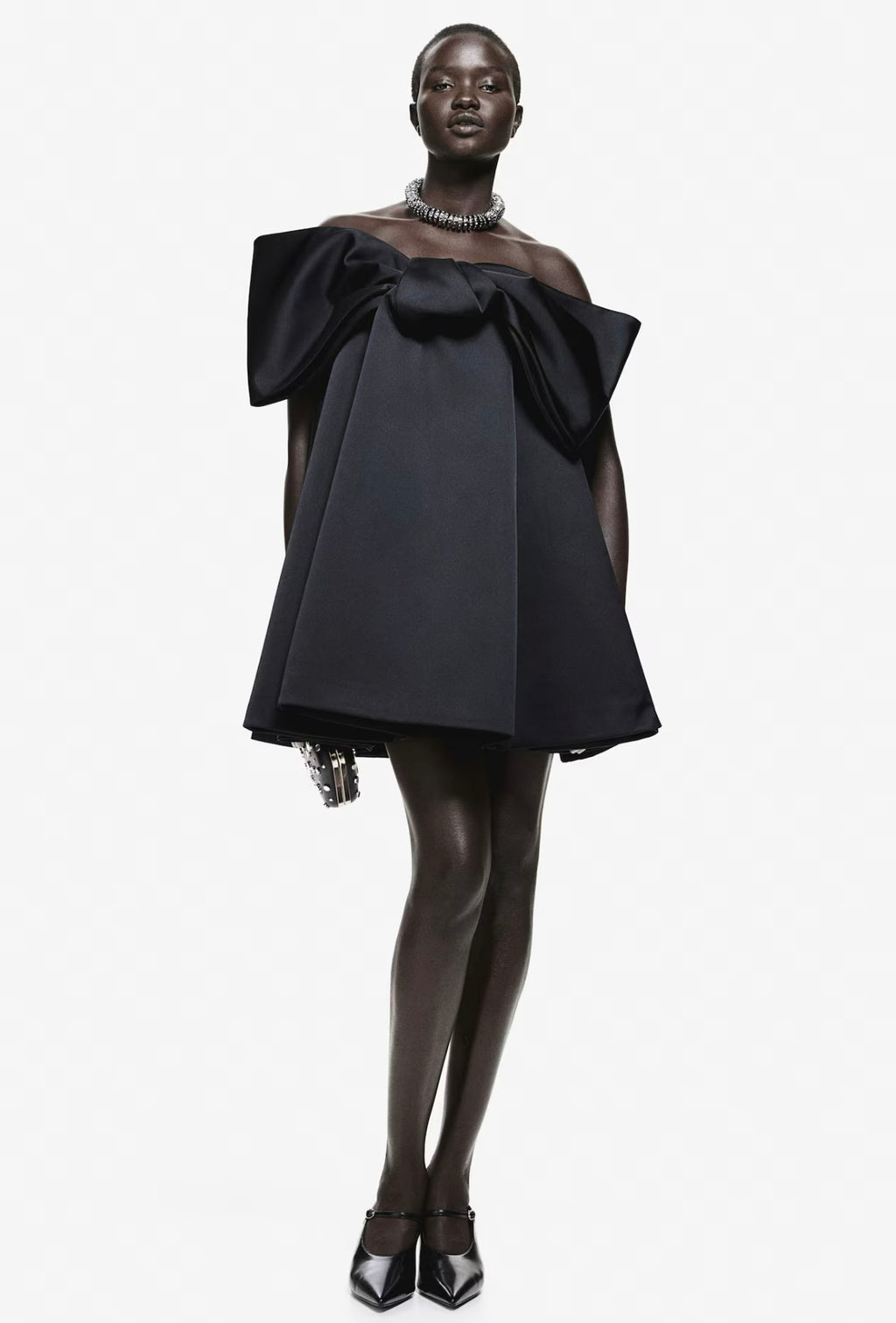 Noir Impérial Bow Couture Mini