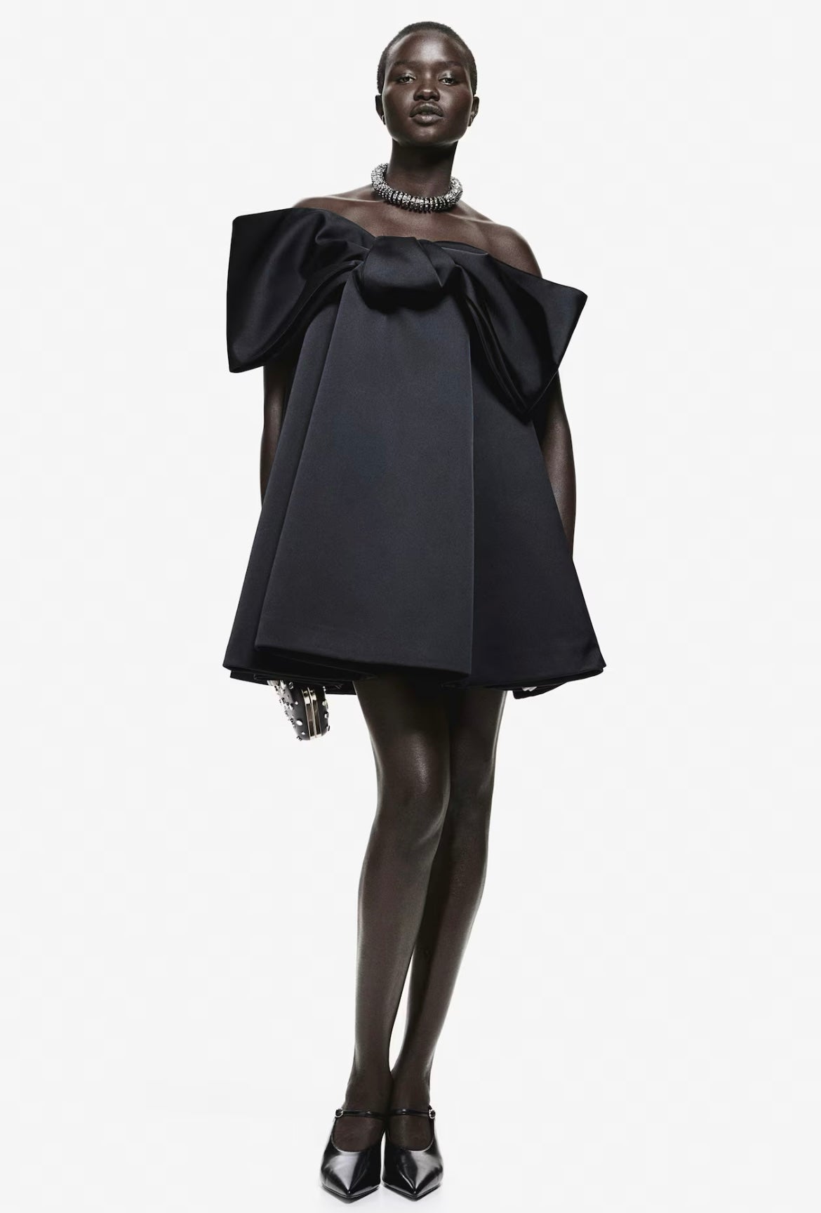 Noir Impérial Bow Couture Mini