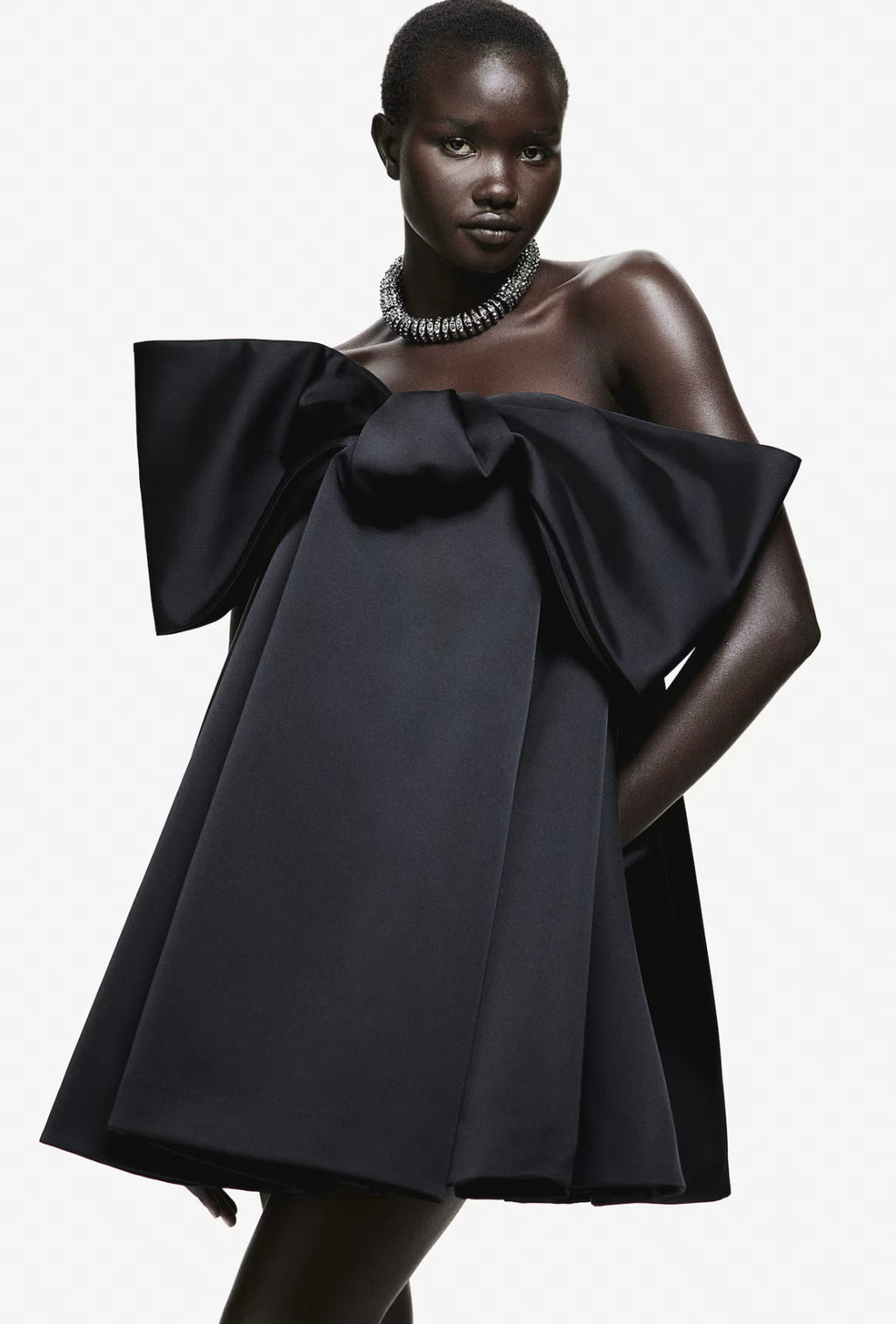 Noir Impérial Bow Couture Mini