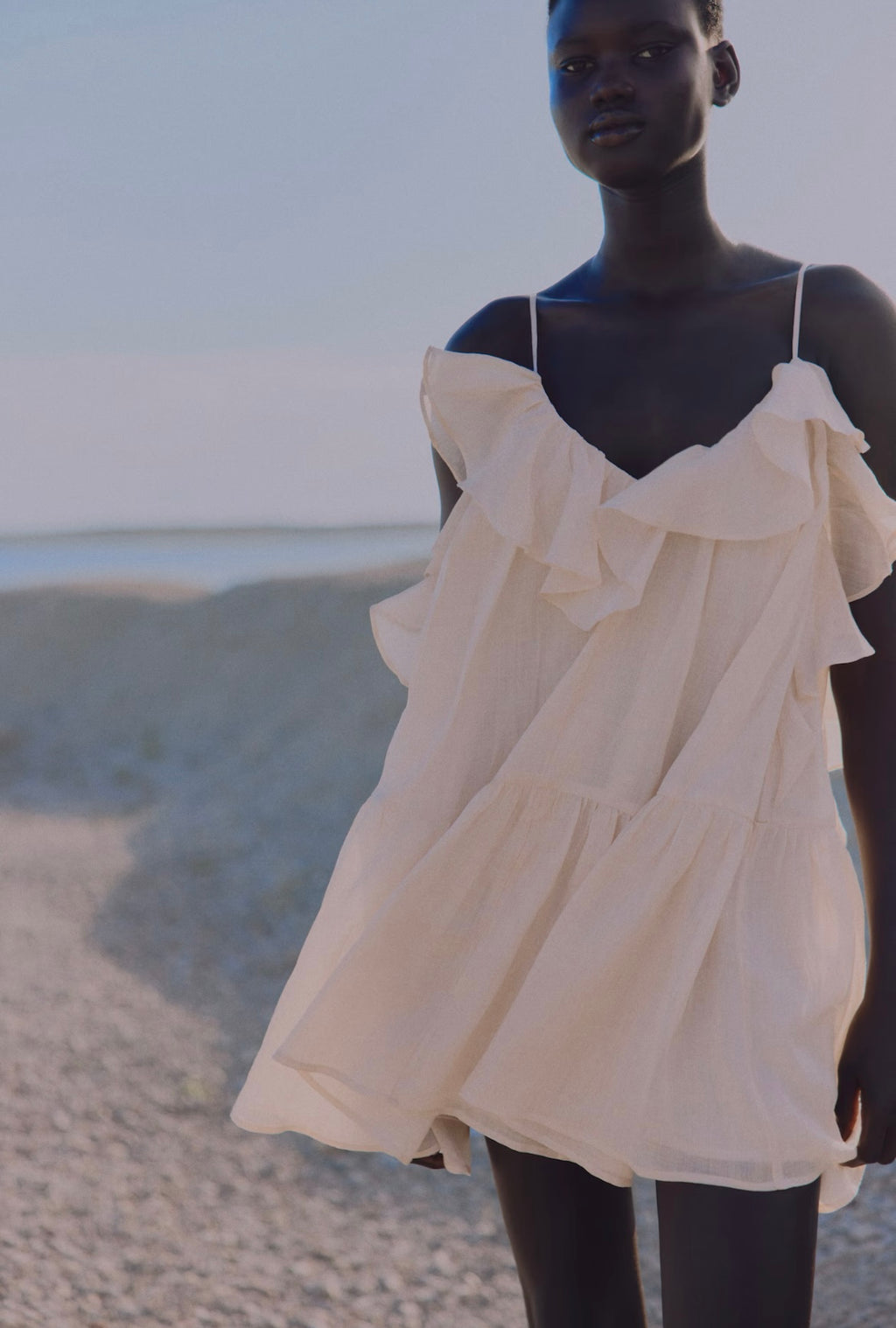 Éclat Ruffle Silk Mini