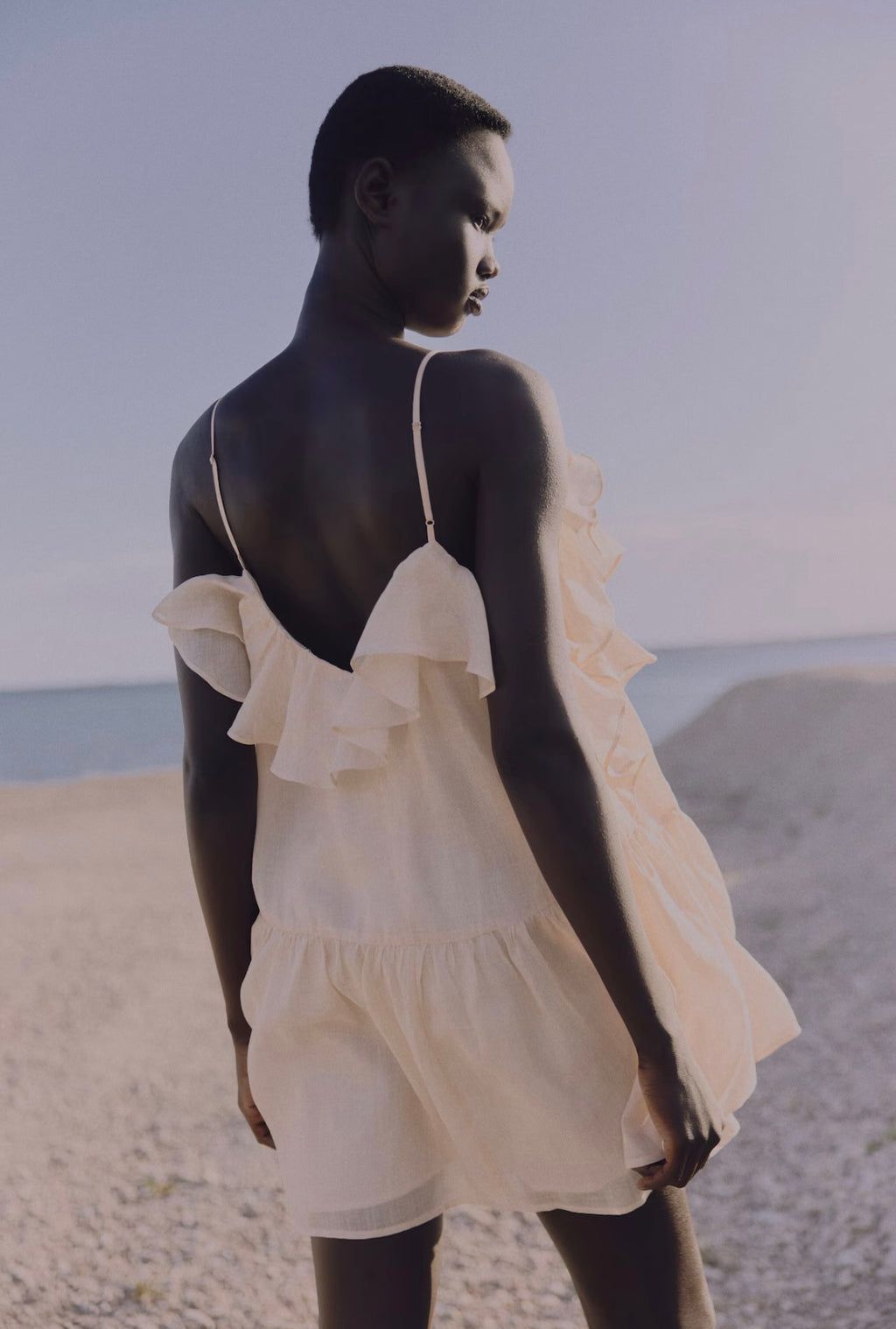 Éclat Ruffle Silk Mini