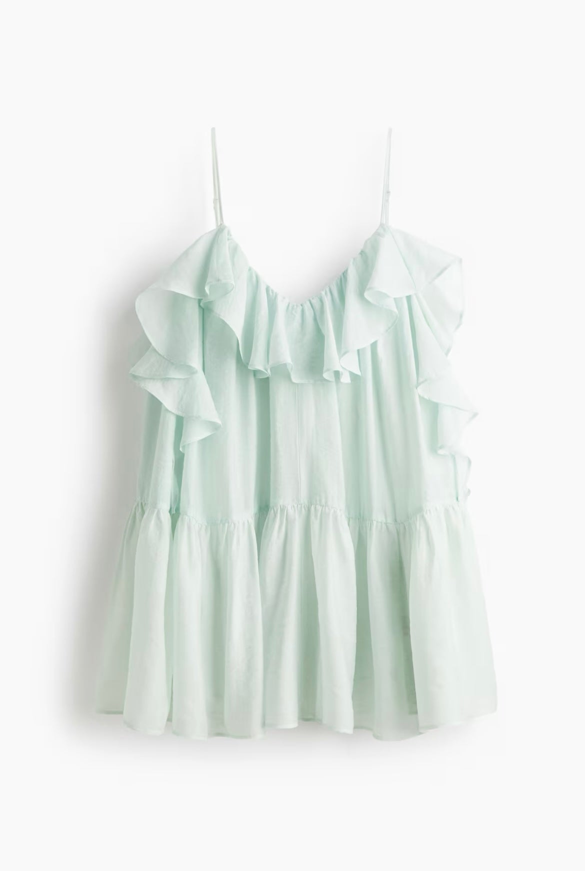 Éclat Ruffle Dress – Celeste