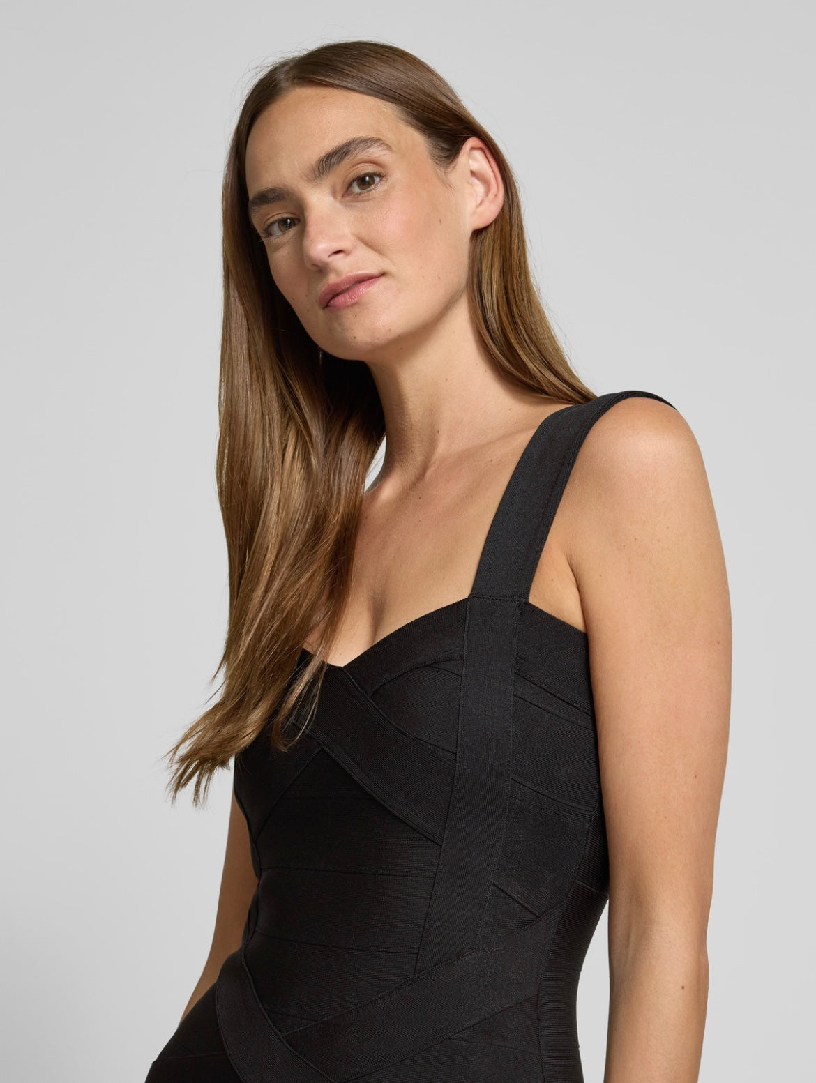 Noir Contour Midi Dress