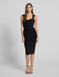 Noir Contour Midi Dress
