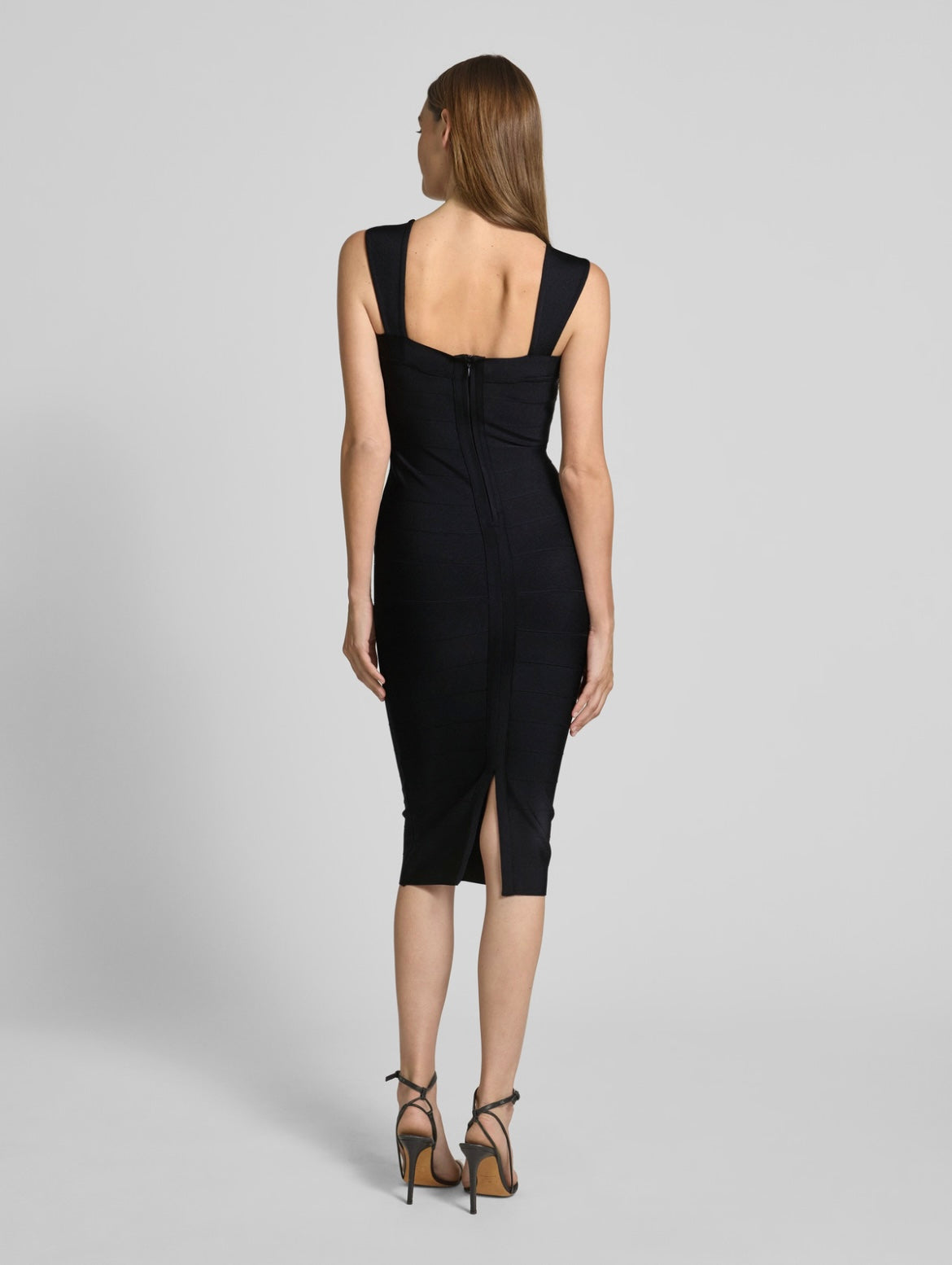 Noir Contour Midi Dress